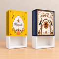 Diwali Matchbox Style Hamper Box | Festive Printed Softboard Gift Box (Mix Designs)