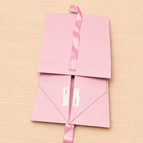 Collapsible Magnetic Ribbon Gift Box – Premium Foldable Hamper Box - Small