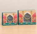 Diwali Festive Printed Corrugated Hamper Box with Transparent Window & Rope Handle | Foldable Gift Box