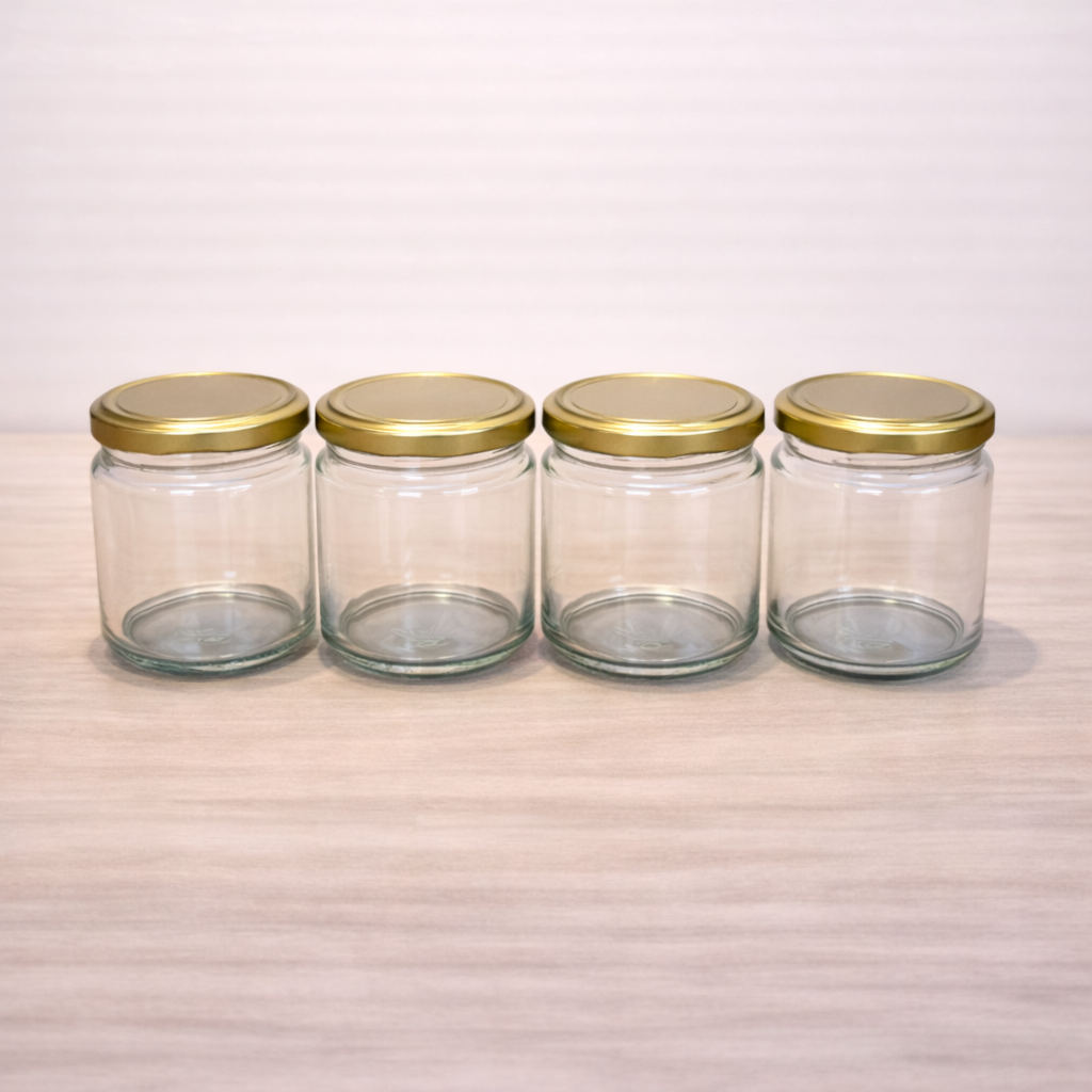 300ML Glass Storage Jars with Metal Lid