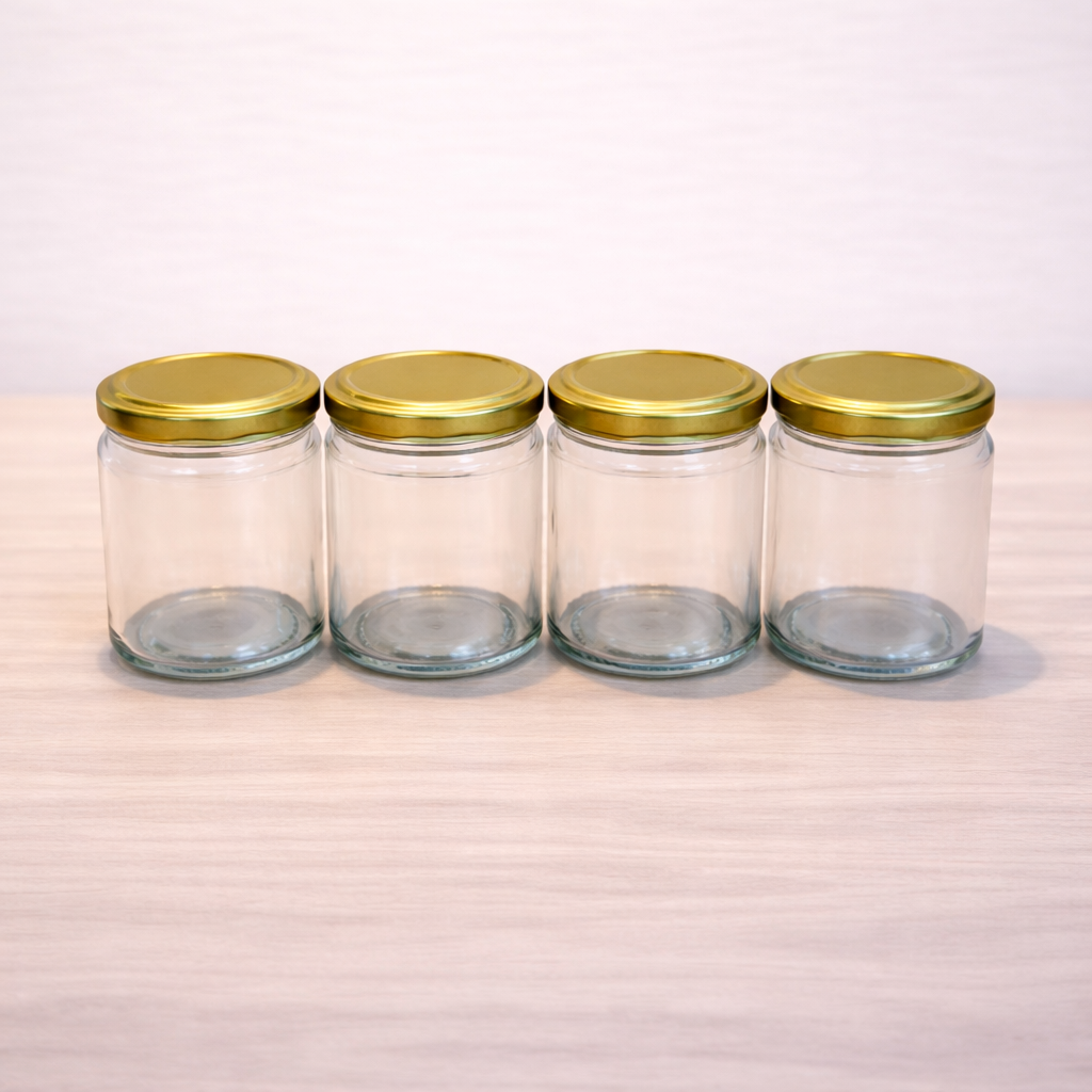 200ML Glass Storage Jars with Metal Lid