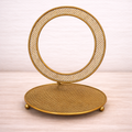 Decorative Metal Ring Platter Display Stand