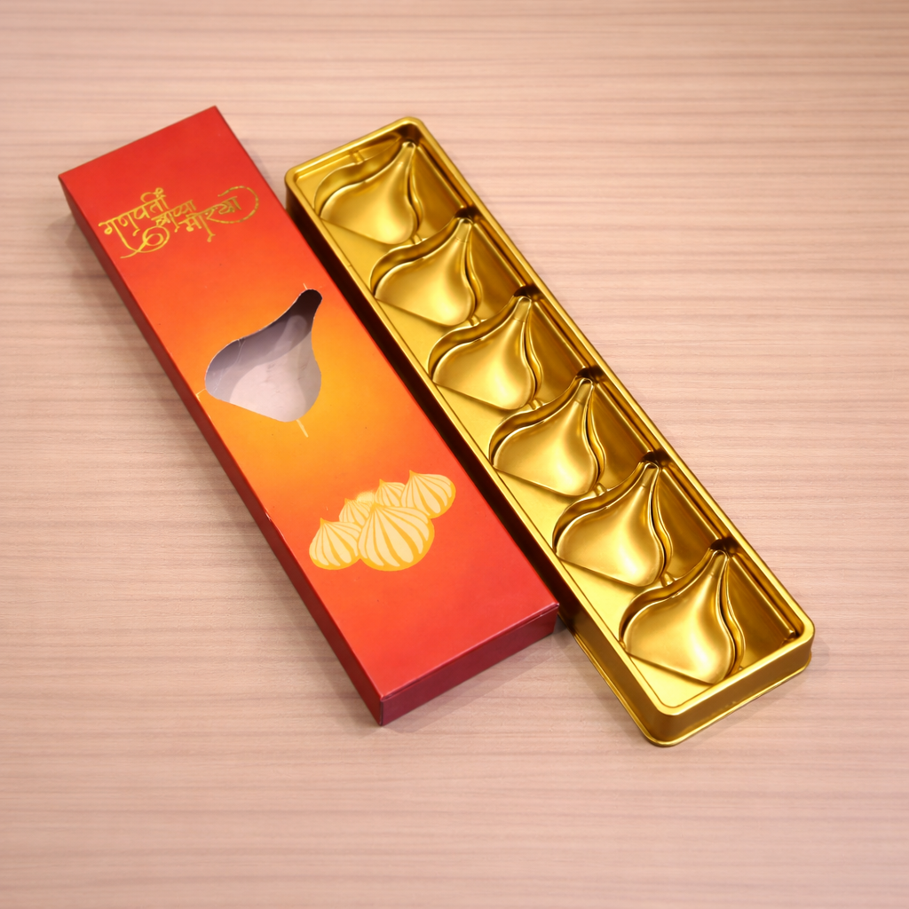 Ganpati Modak Gift Box (5 Modak Capacity)