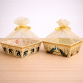 Traditional Net Basket – Square Decorative Gift Basket