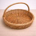 Cane Gift Basket – Handwoven Round Hamper Basket (14 Inch)
