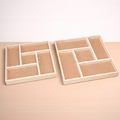 Pinewood Partition Tray – Multi-Section Wooden Gift & Storage Tray (10” & 12”)