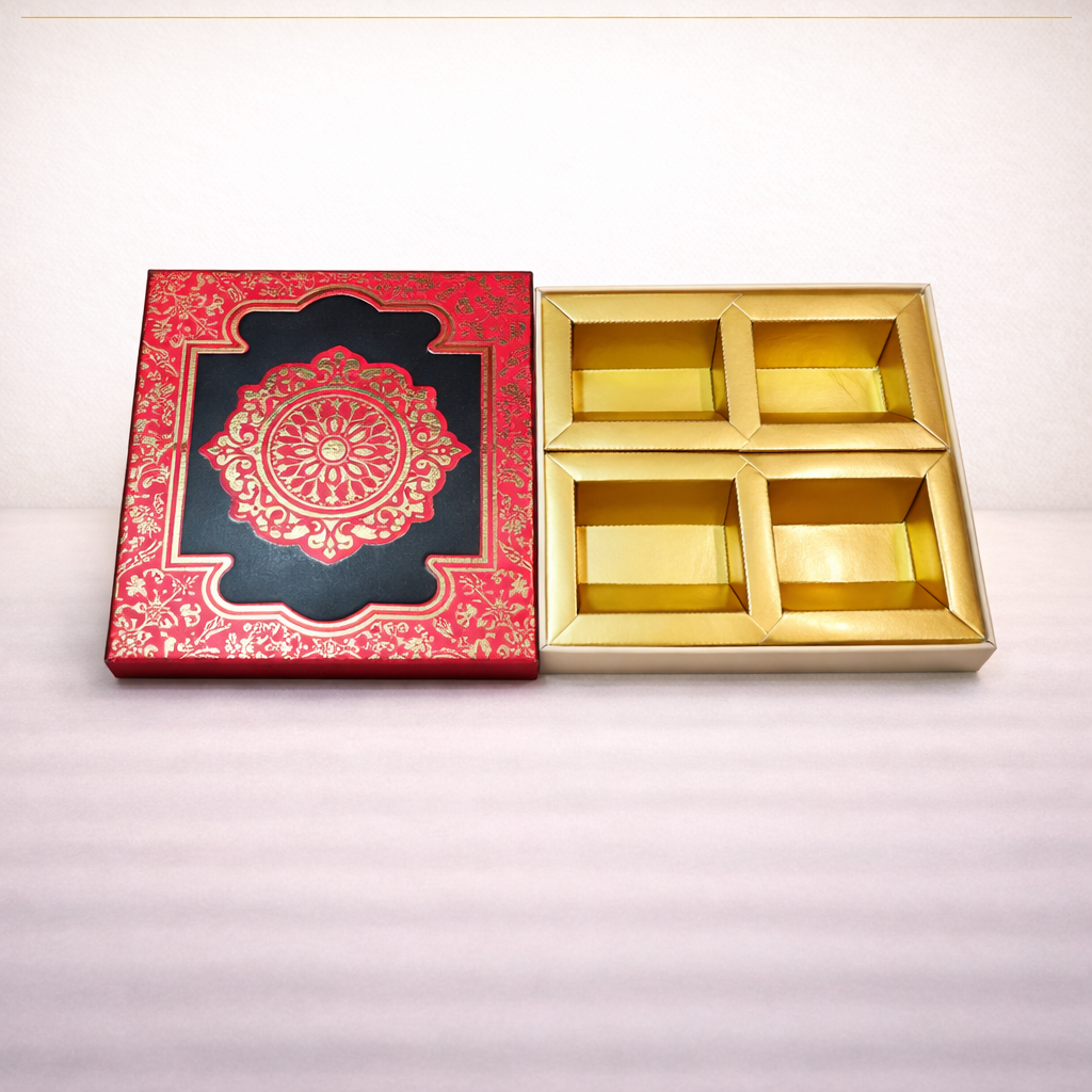 Decorative Dry Fruit Gift Box with Window Lid