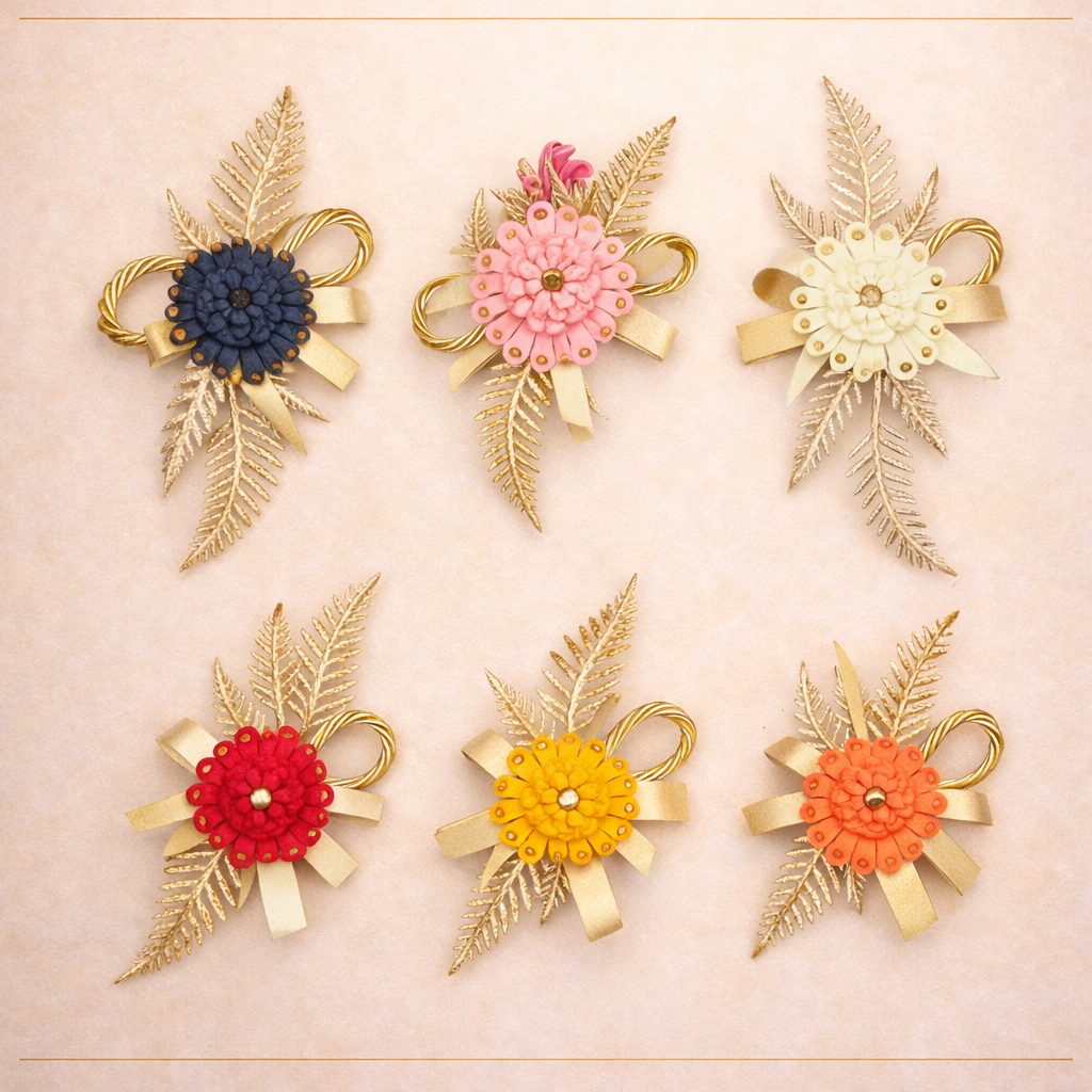 Decorative Floral Brooch Pin for Bouquet Wrapping