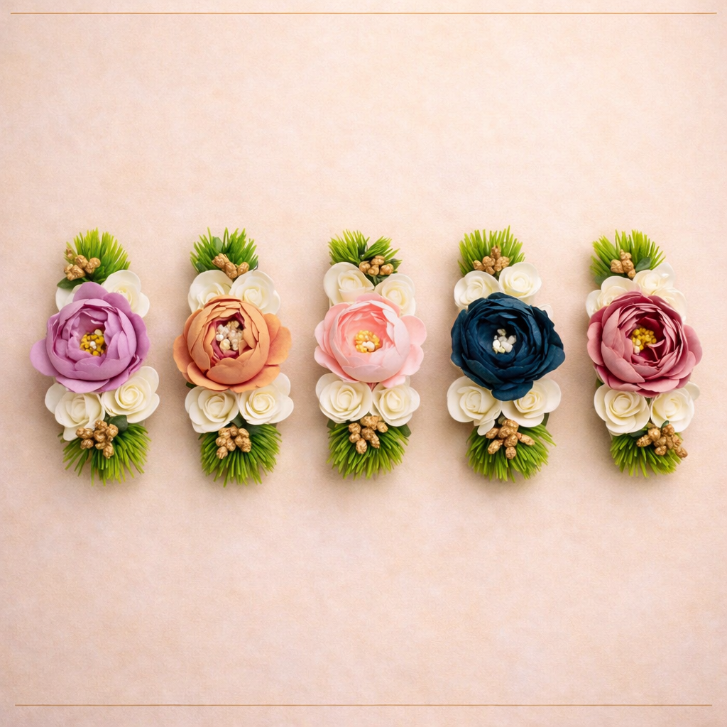 Premium Artificial Flower Brooch for Bouquet Decoration