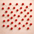 Artificial Glossy Red Cherry Stems for Bouquet Decoration – 10 Pieces