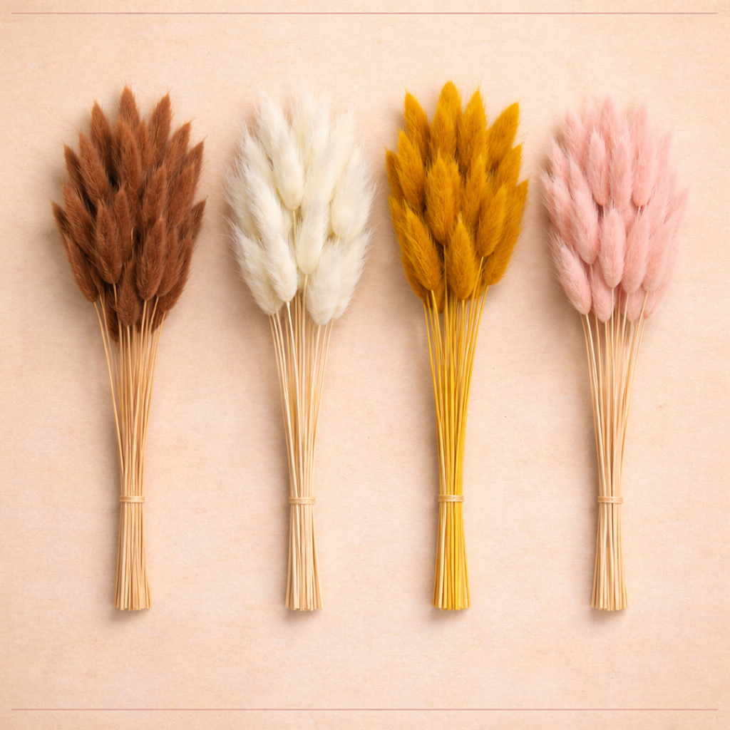 Natural Dried Bunny Tail Grass for Bouquet Decoration