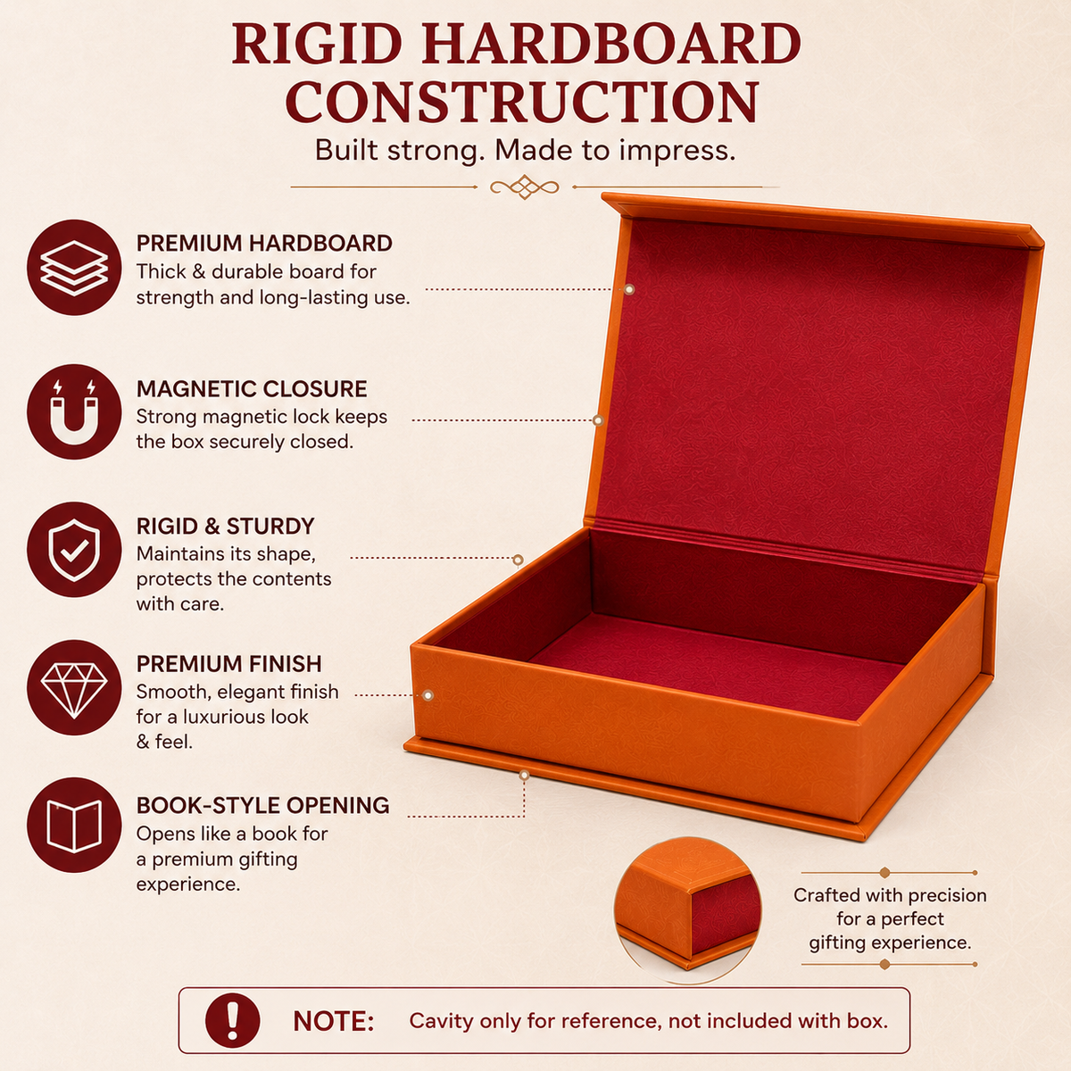 Raksha Bandhan Premium Hardboard Gift Box – 9 Cavity Capacity (Mix designs)