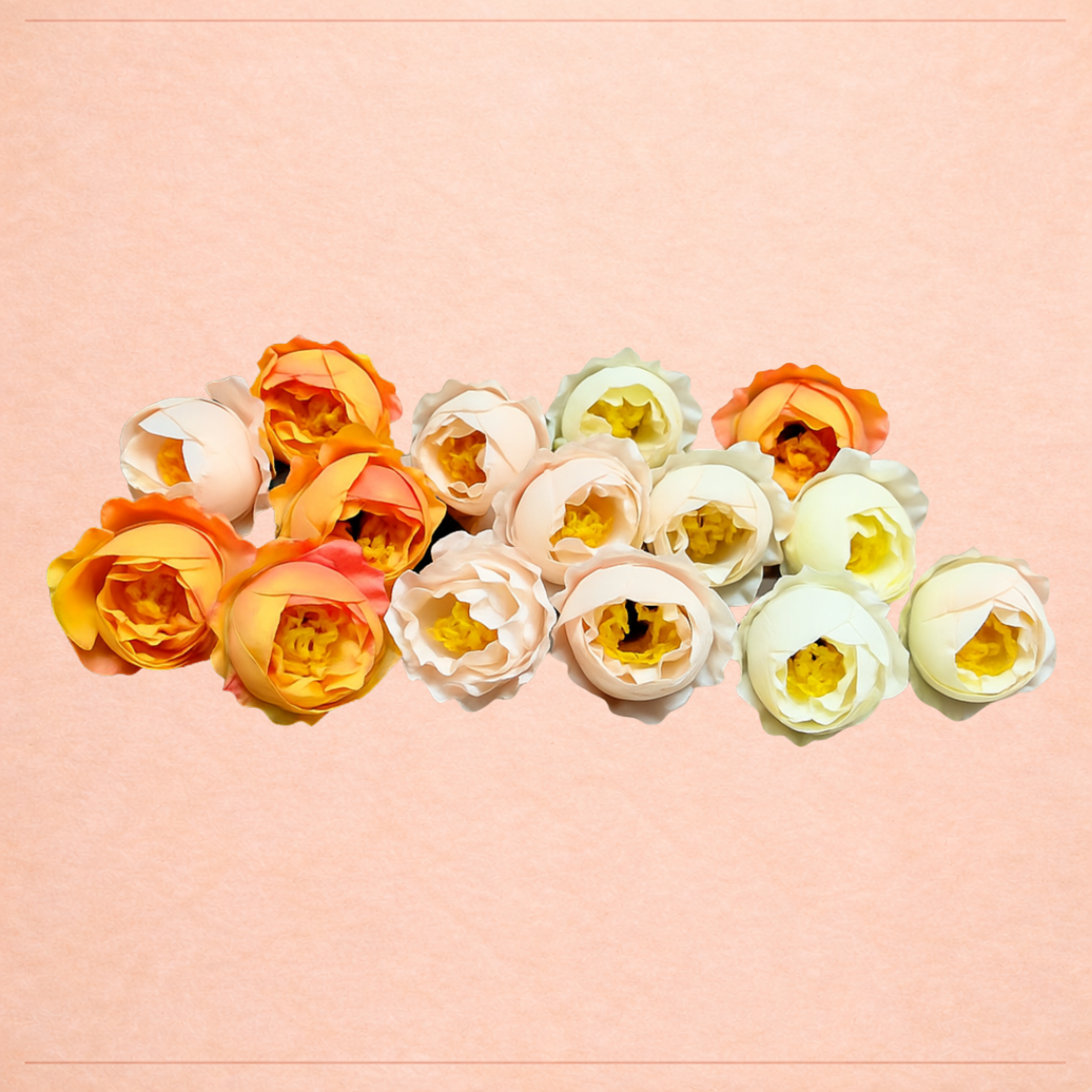 Artificial Mini Peony Flower Head for Bouquet Decoration