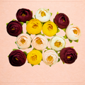 Artificial Mini Peony Flower Heads for Bouquet Decoration (1 Inch)