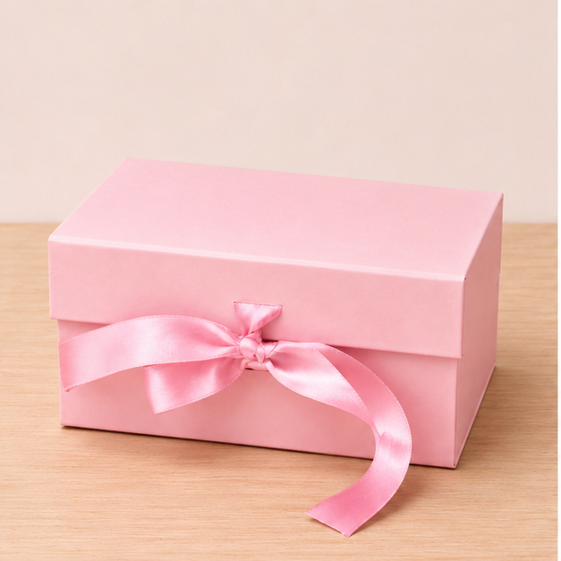 Collapsible Magnetic Ribbon Gift Box – Premium Foldable Hamper Box - Small