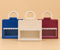 Colored Jute Gift Bag with Lace – Premium Eco-Friendly Return Gift Bag